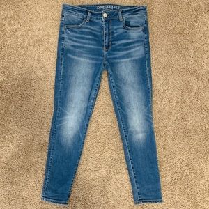 Blue Jeggings American Eagle Outfitters